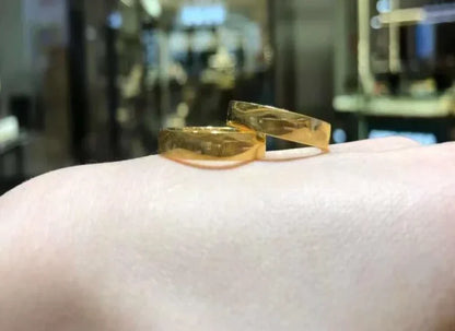 US SHIP 24k no demolding rings for couples finger rings engagemen ring trendy jewelry